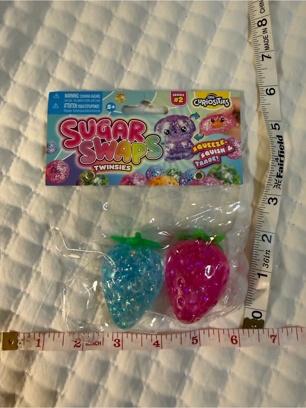 Twinsies Strawberry Squeeze Toy - Blue & Pink